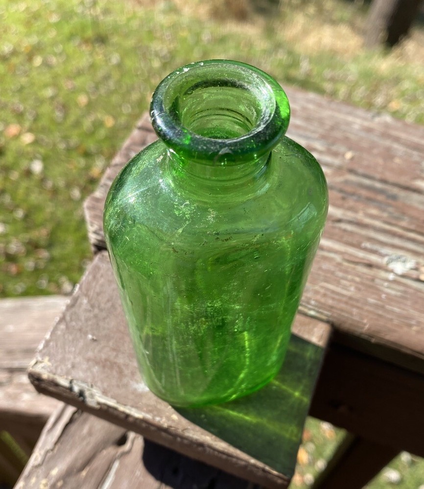Green Owens Cork Top Bottle