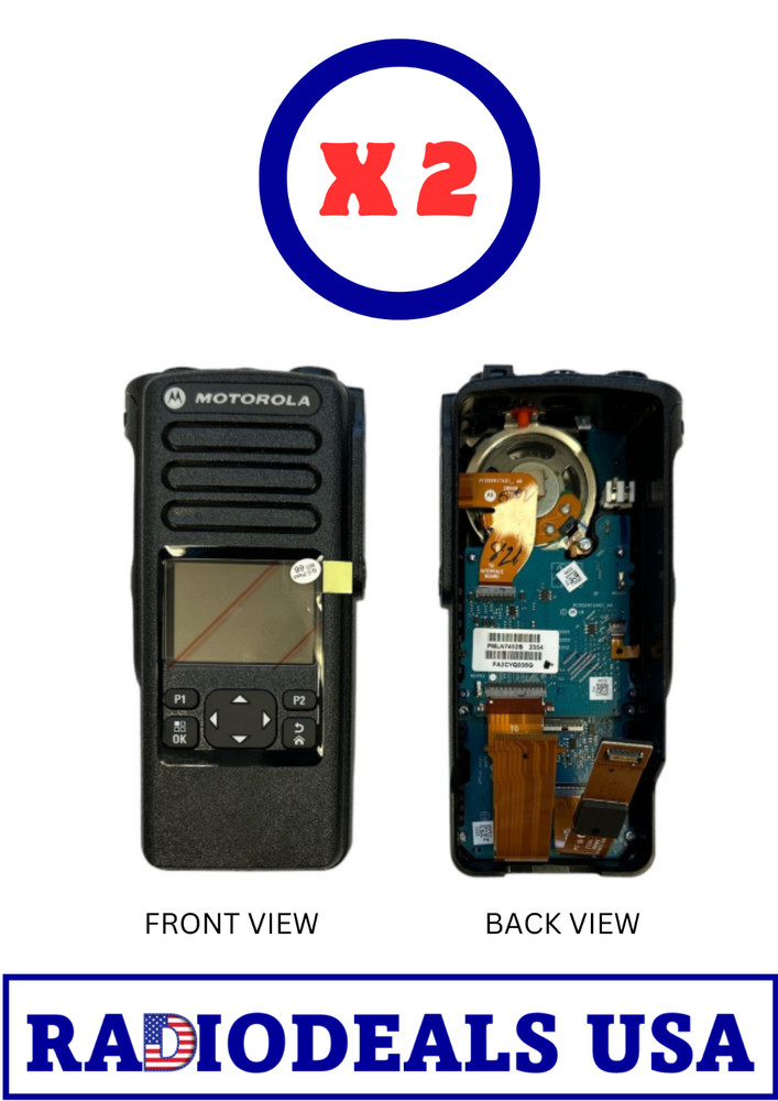 Motorola DP4601E Complete Plastic Housing Only - Black - PMLN7452A - 2PC