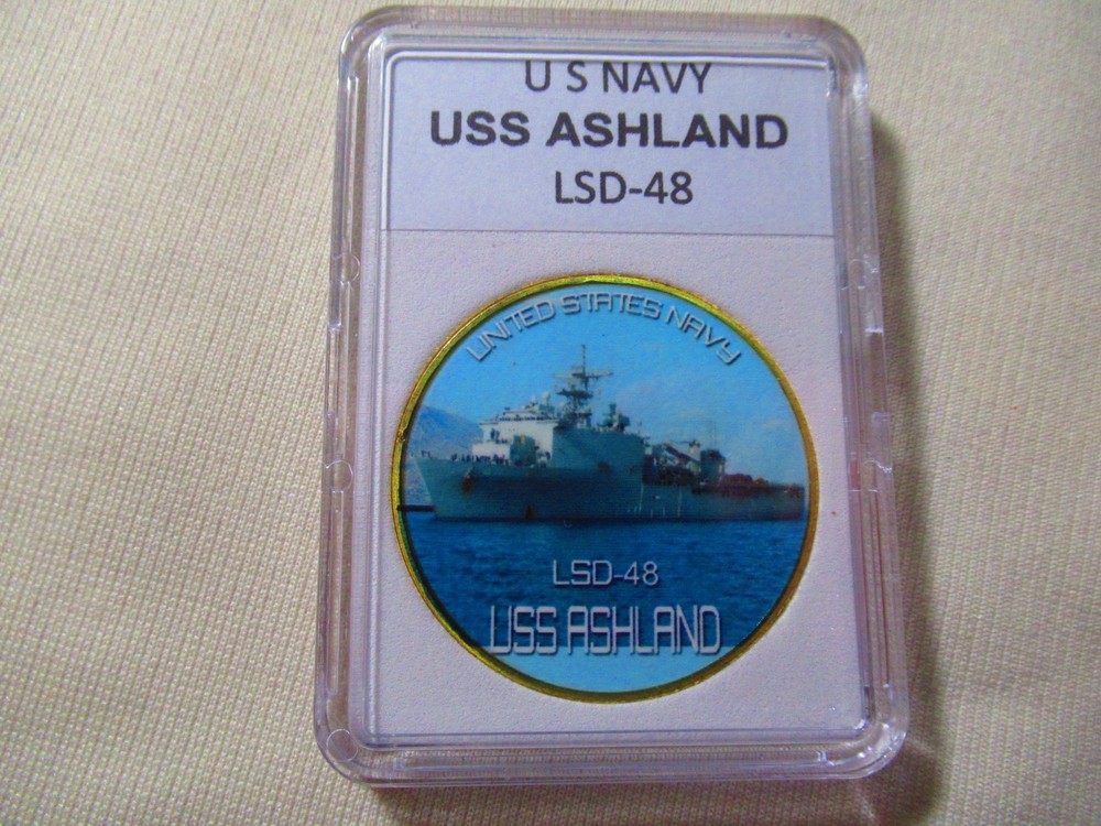 US NAVY - USS ASHLAND (LSD-48) Challenge Coin