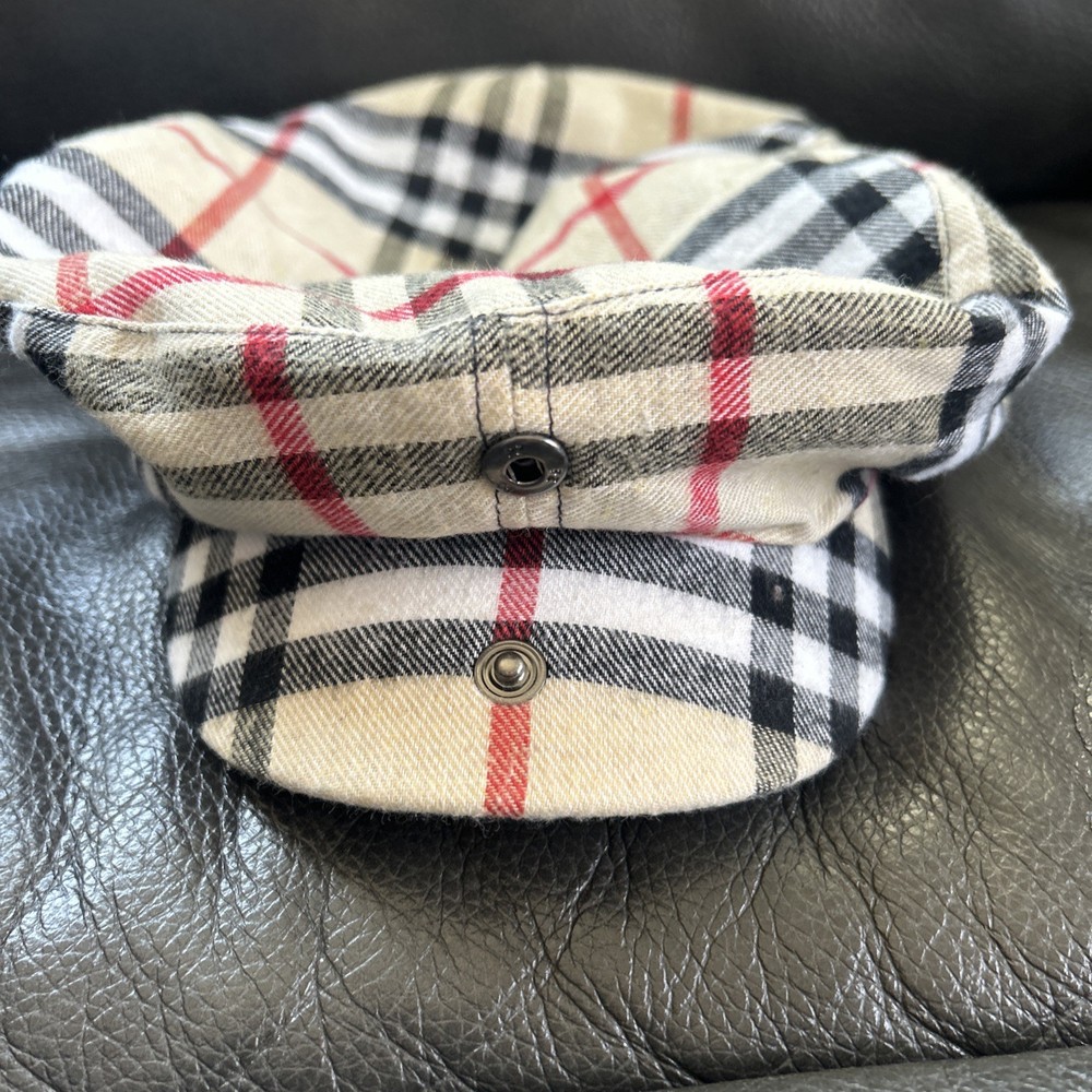 Nova Check Plaid Pattern Golfknickers Flat Cap Hat Original Collection Rare