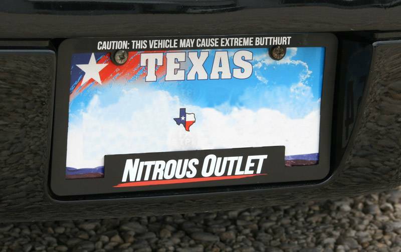 Nitrous Outlet License Plate Frame