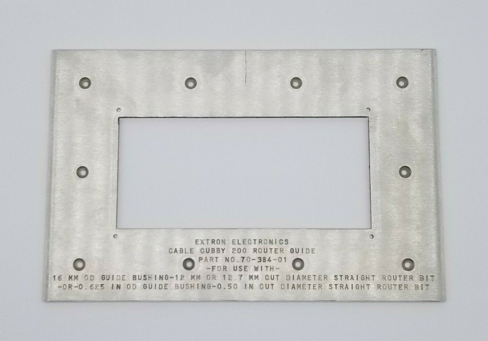 EXTRON ELECTRONICS #70-384-01 KTS Cable Cubby 200 Router Guide – NEW