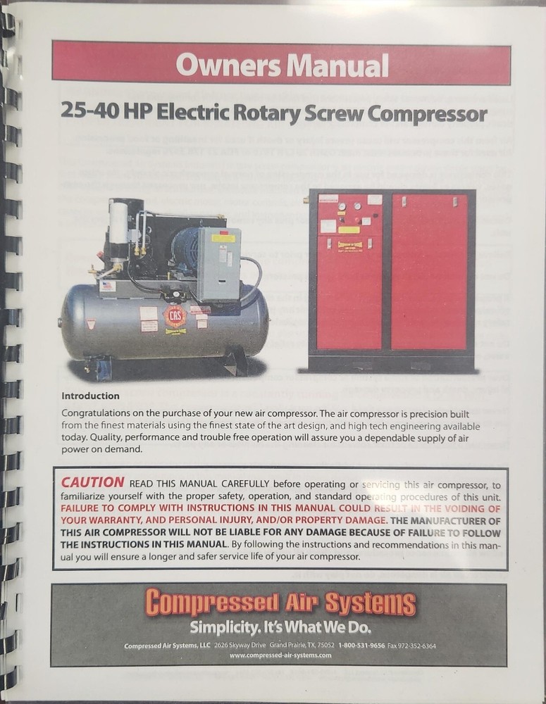 Air Compressor 40HP Rotary Screw