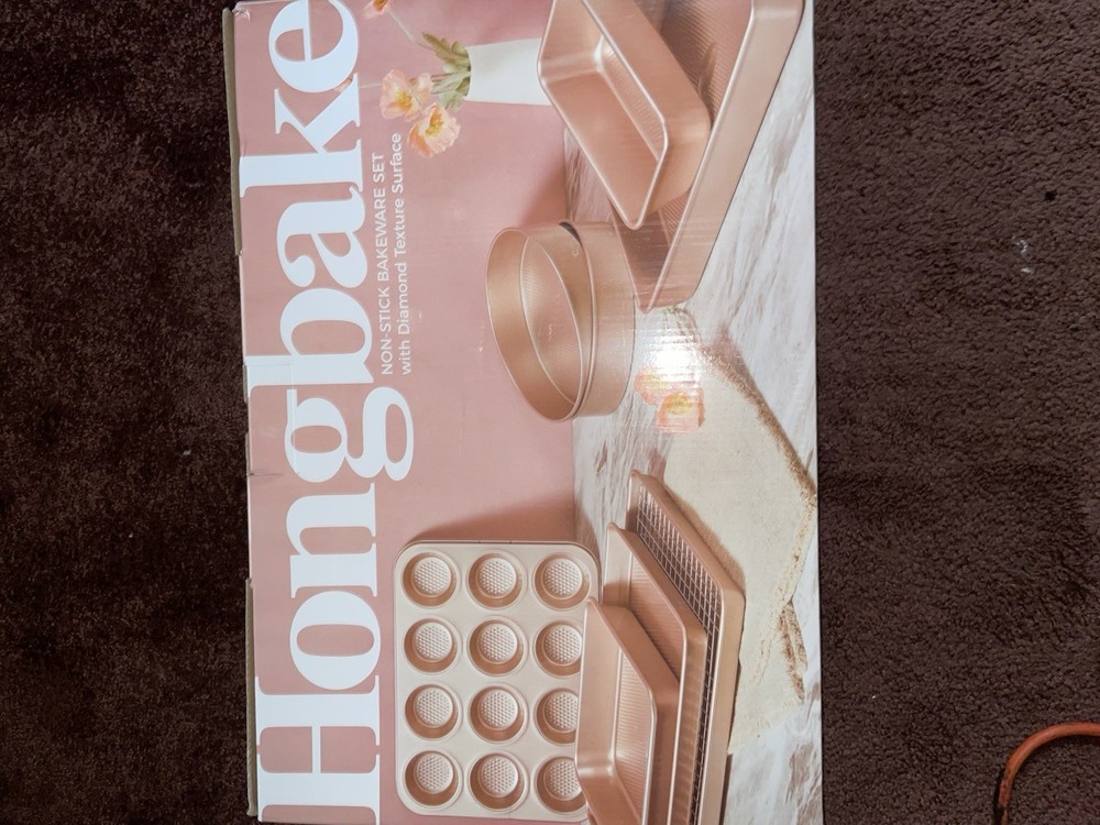 Hongbake 9 Piece Bakeware Baking Set Non-Stick