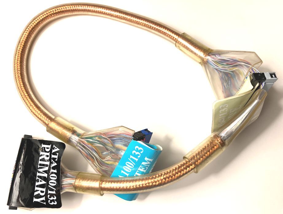 PATA Hard Drive Computer Cable ATA100/133 Rounded Wire Cord System Board Primary