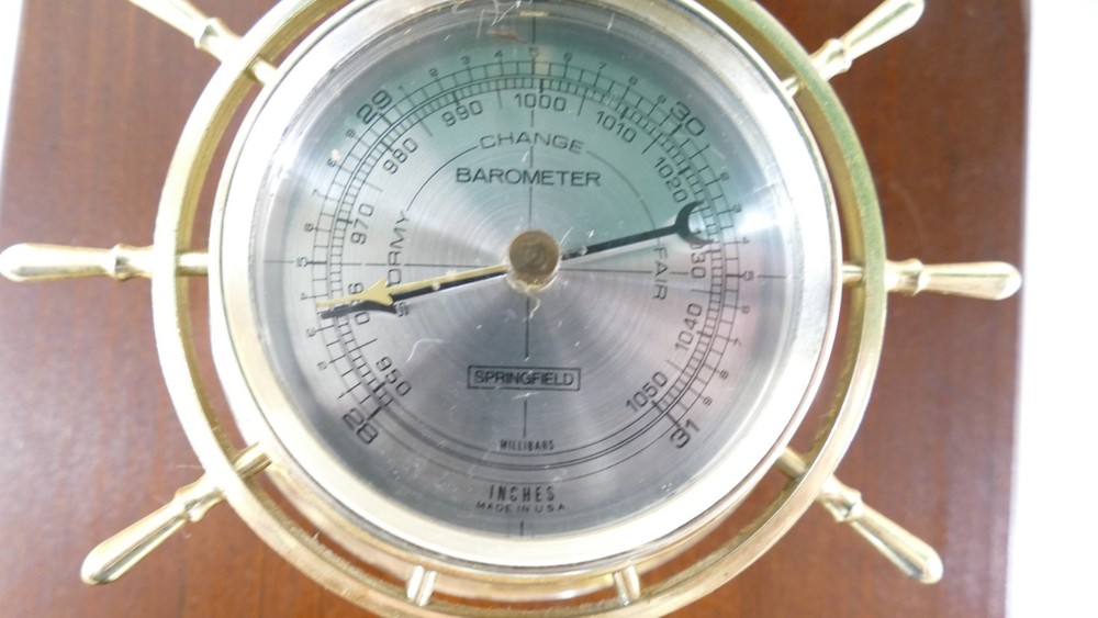 Springfield Weather Station Thermometer, Barometer,Humidity Vertical Wall Mount