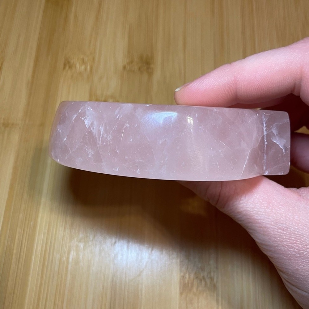 Rose Quartz Leaf Bowl