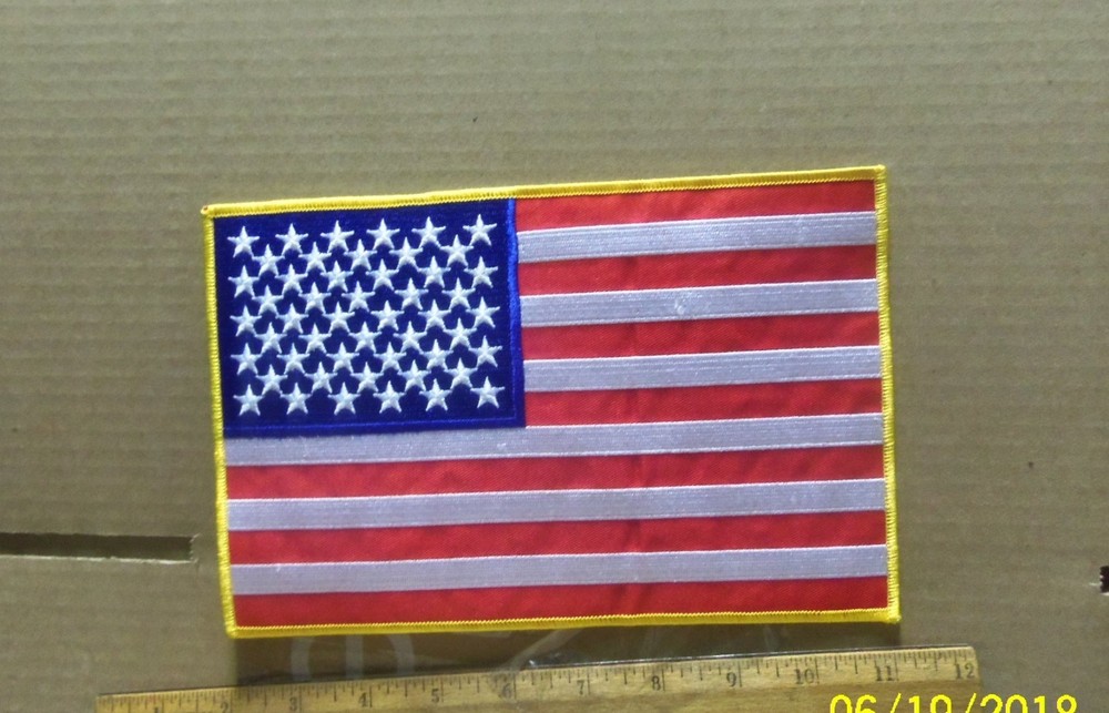United States Flag Embroidered Back Patch