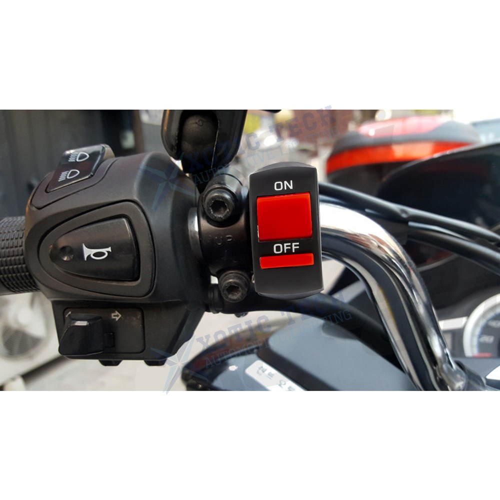 Motorcycle Kill Switch 22mm 7/8" Handlebar Starter Start Stop ATV Switch Button