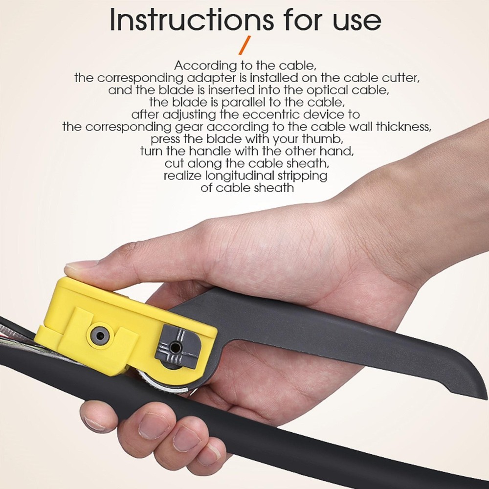 Fiber Optic Cable Stripper Longitudinal Cable Stripping Cutter Device Tool