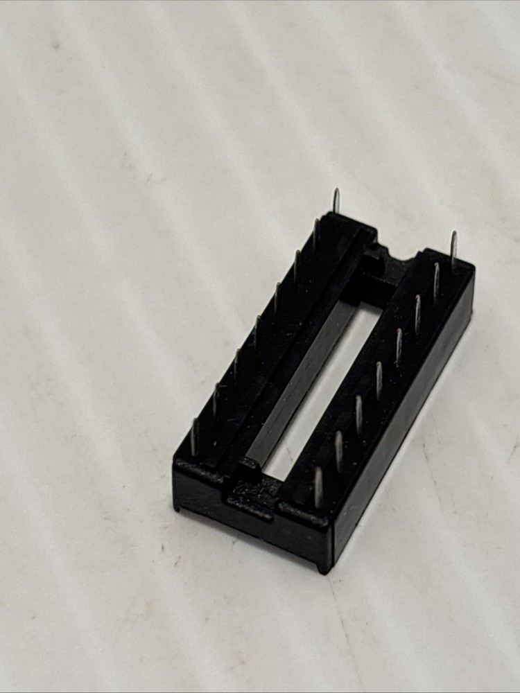 3 Pcs AMP CONNECTOR 16-PIN IC SOCKET DIP BOTTOM