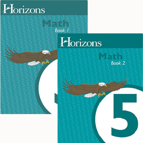 HORIZONS 5th Grade Math Student Books 1 & 2 Set