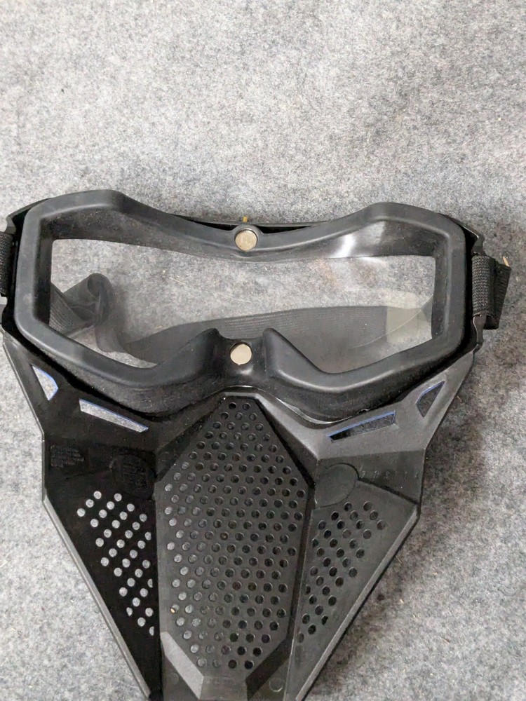 Black/Blue Airsoft tactical face mask