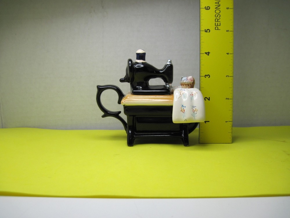 Old Ceramic GiftCo Creamer - Sewing Machine