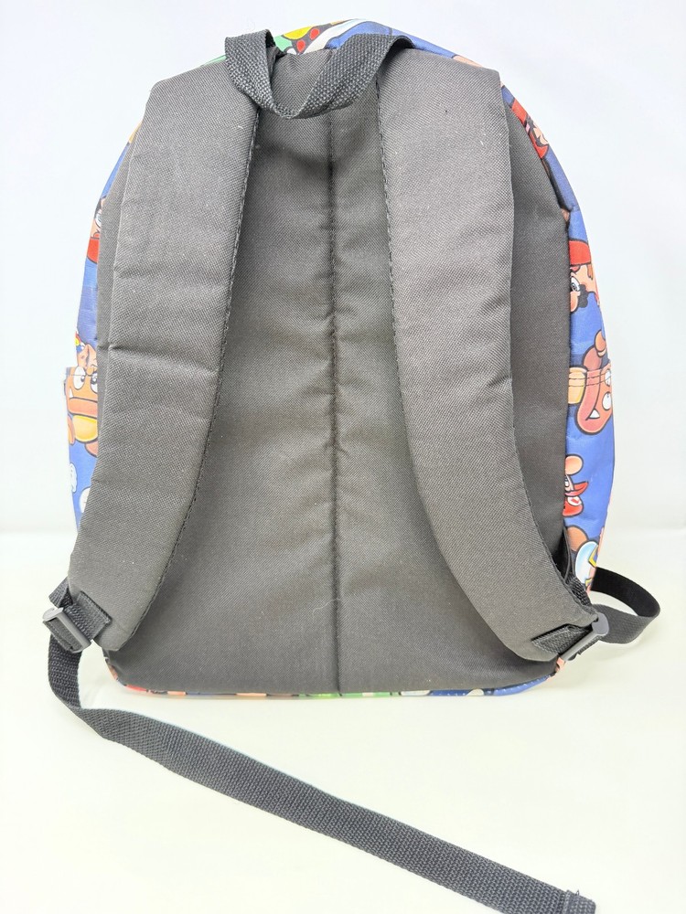 Nintendo Super Mario Kids School Backpack W/ Adjustable Straps- Multi Colored