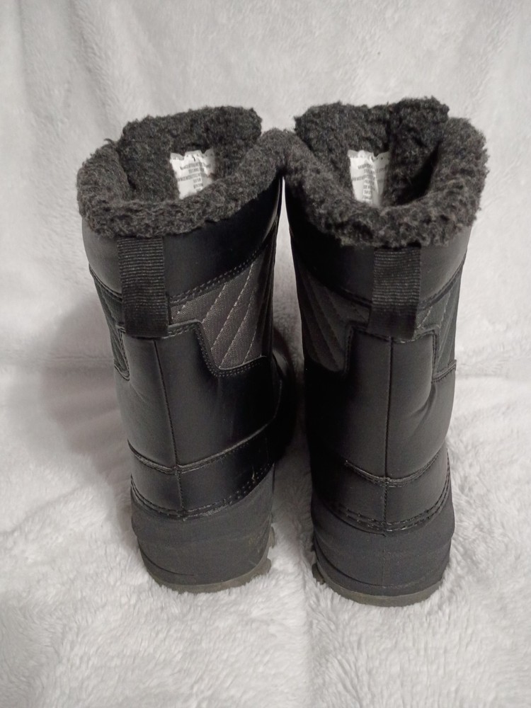 All Motion Boys Black Snow Boots Size 1