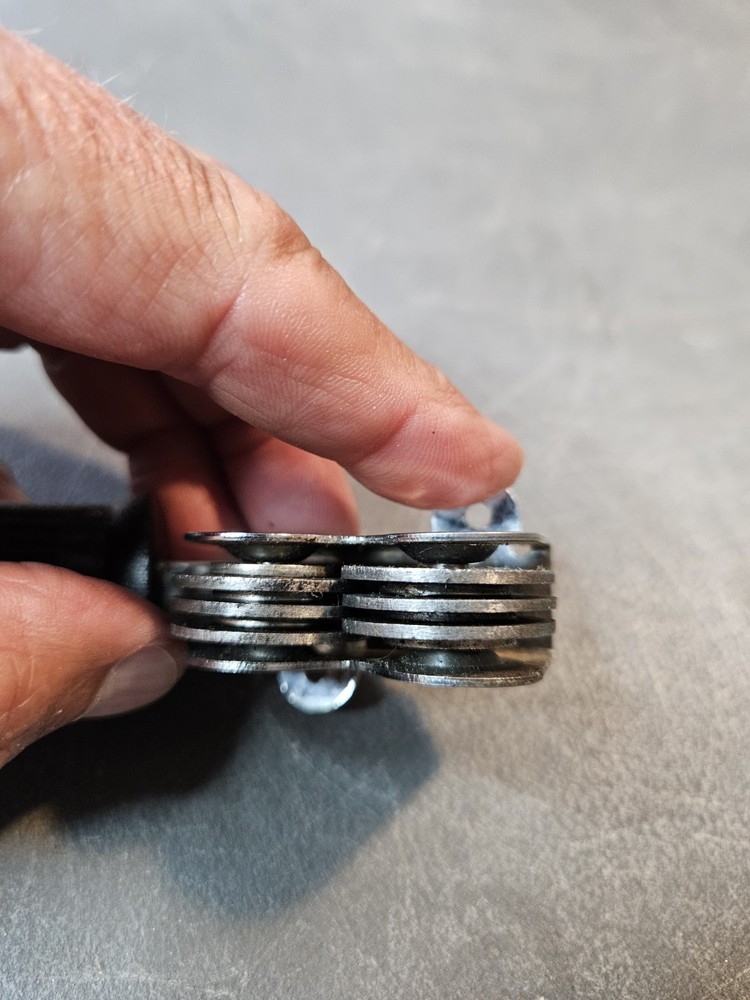 Vintage EKCO Pull through Knife Sharpene, Black Plastic Handle, Handheld