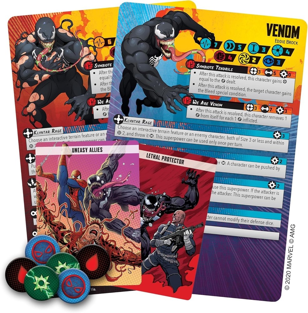 Dynamic Two-Player Marvel Crisis Protocol Venom Character Pack - 90 Min Playtime