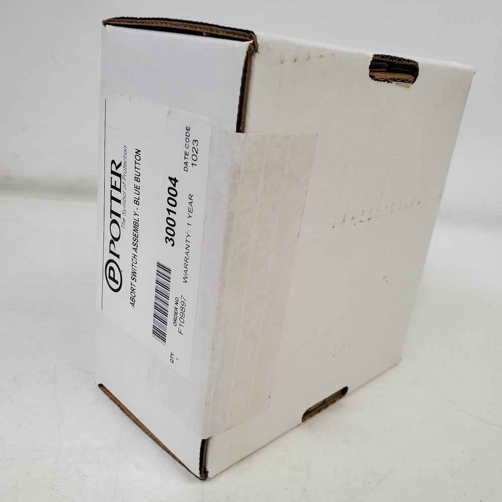 New Potter 3001004 Abort Switch Assembly Blue Button
