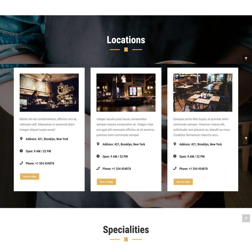 Coffee Store Website Design with Free VPS Web Hosting and Installation