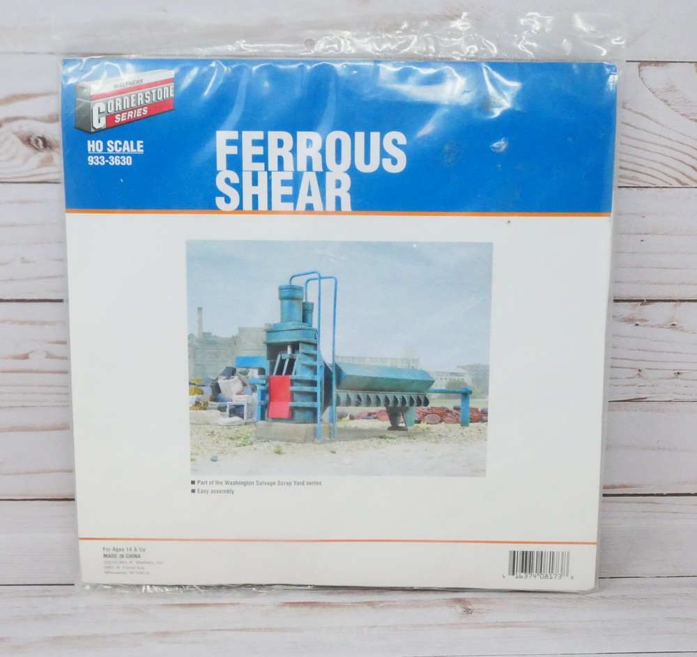 Walthers Cornerstone 933-3630, Ferrous Shear Structure Kit, HO Scale