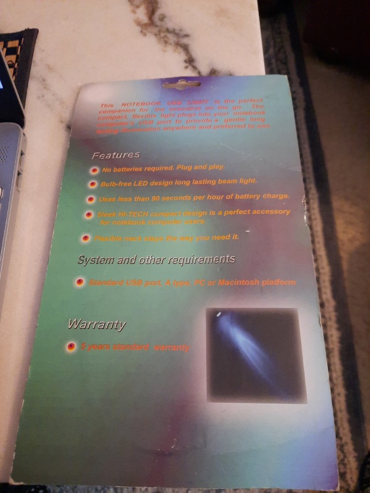 Notebook USB Light LED New in Package