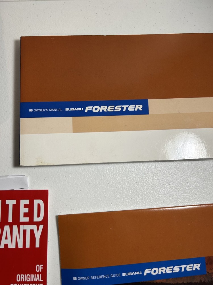 2006 Subaru Forester Owner's Manual Set