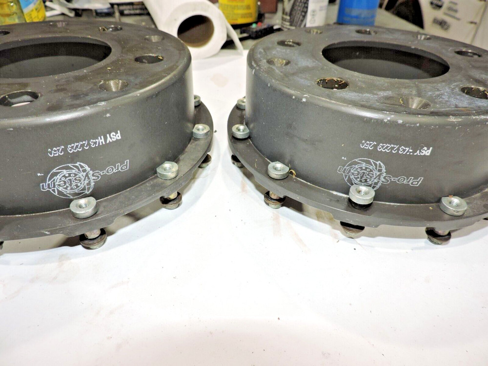 Pro System Brembo ST front hats 1 7/8" offset w/ bobbins NICE NASCAR ARCA