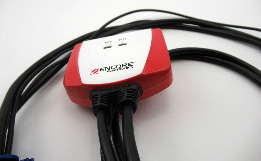 Encore Electronics USB 2-Port USB KVM Switch with Cables - ENKVM-USB