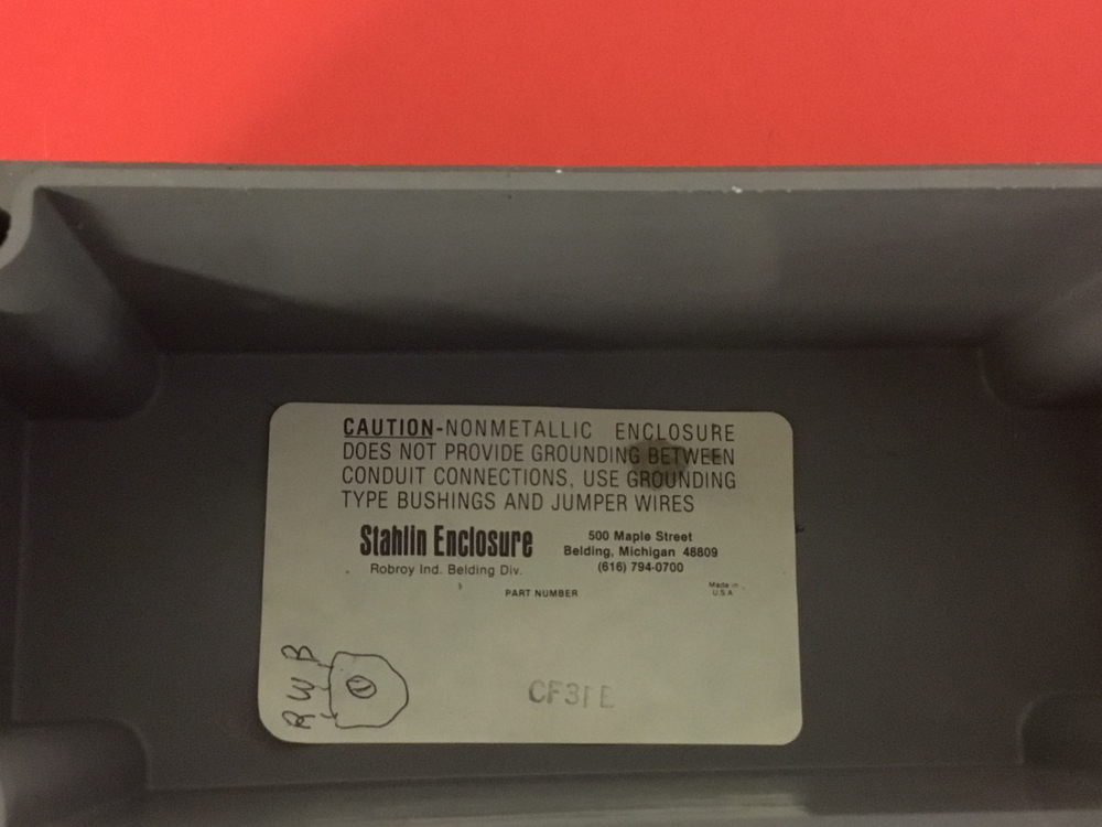 Stahlin Enclosure - P/N: CF3PB - Enclosure w/Operators