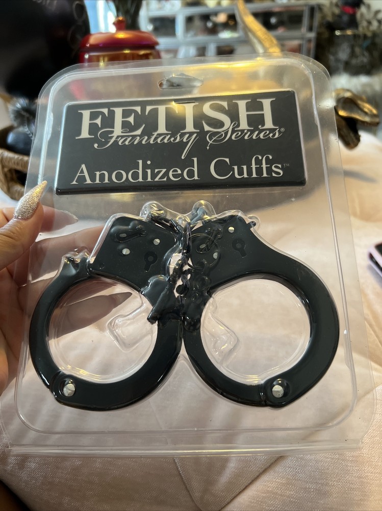 Fetish Fantasy Anodized Cuffs, Black