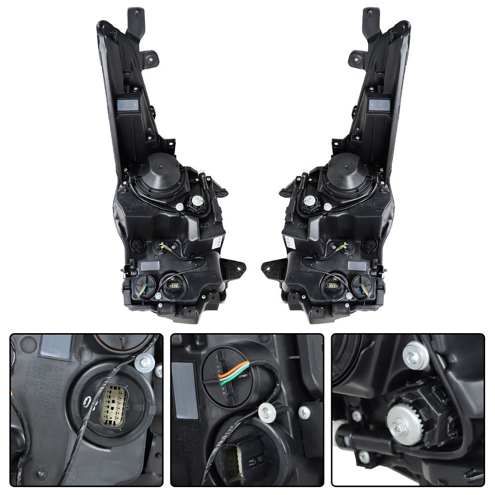 Projector Headlight Assembly Halogen For 2013-2018 Cadillac ATS Left+Right Side