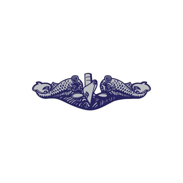 Submarine Warfare Dolphins Sticker Decal