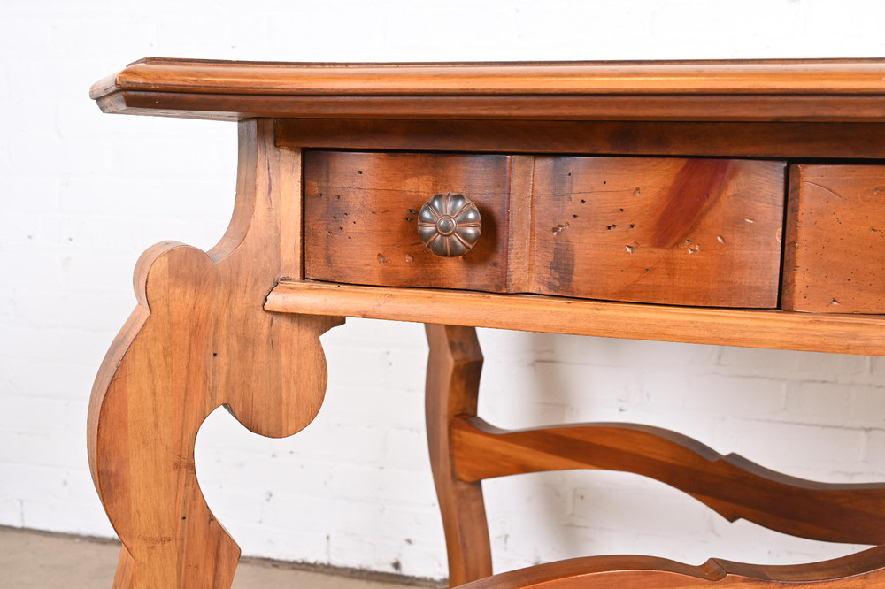 Romweber Spanish Baroque Carved Pine Writing Desk