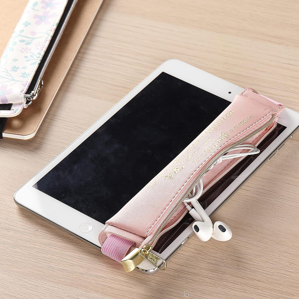 - Adjustable Leather Pen Holder, 2 Pcs, 8" X 1.5"