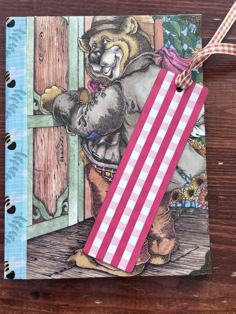 Bear Scrapbook Junk Journal Composition Book Paper