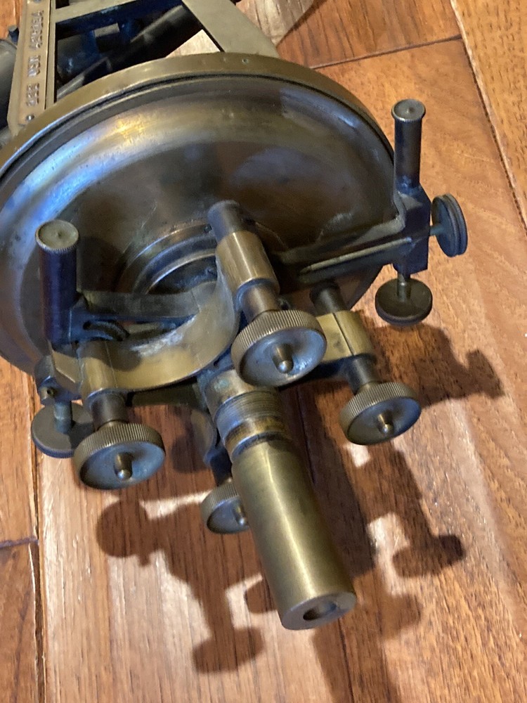 WWI US Navy Navigational Theodolite, Pauth Co. Washington, DC Solid Brass