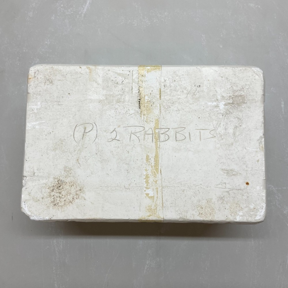 Ceramic Slip Casting Mold Bunny 2 Rabbits Provincial #P438