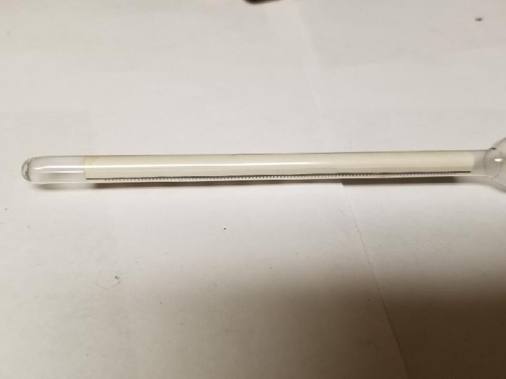 Vintage 9.75" Hydrometer W/Wood Case