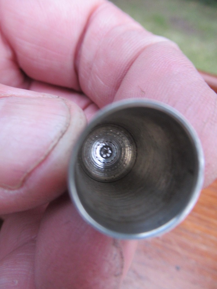 Solid Silver Sewing Thimble B`ham 1925 HC + S Maker No 13 No Holes Excellent