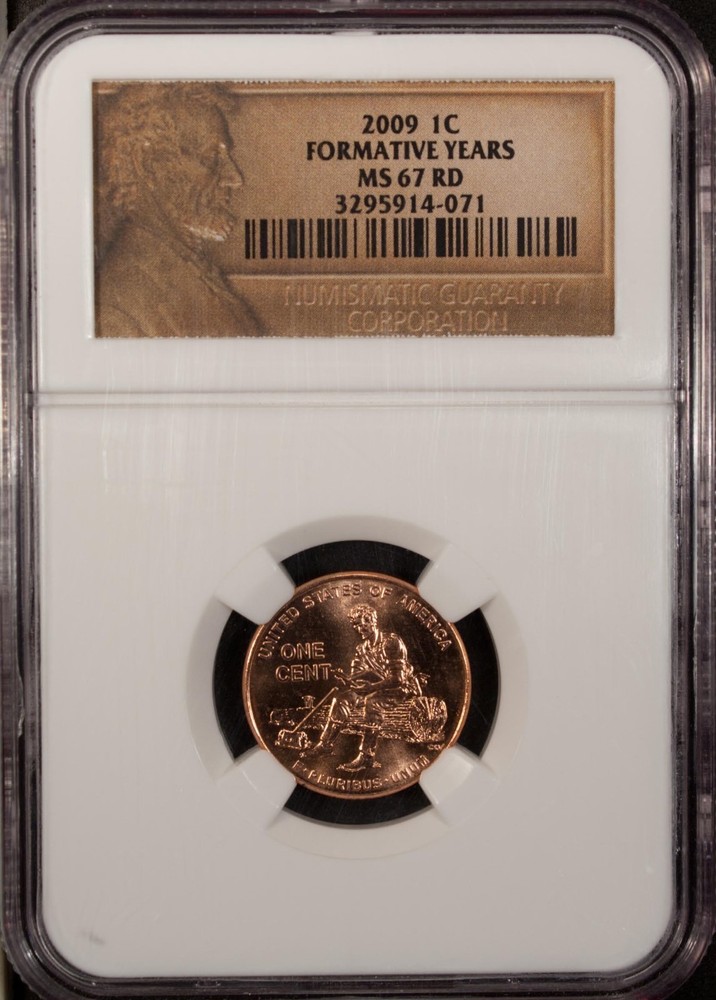 US 2009 1 Cent NGC MS 67 RD UNC Formative Years
