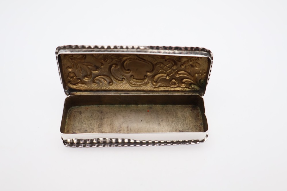 Antique Solid Silver Repousse Trinket Box Hallmarked Birmingham 1903