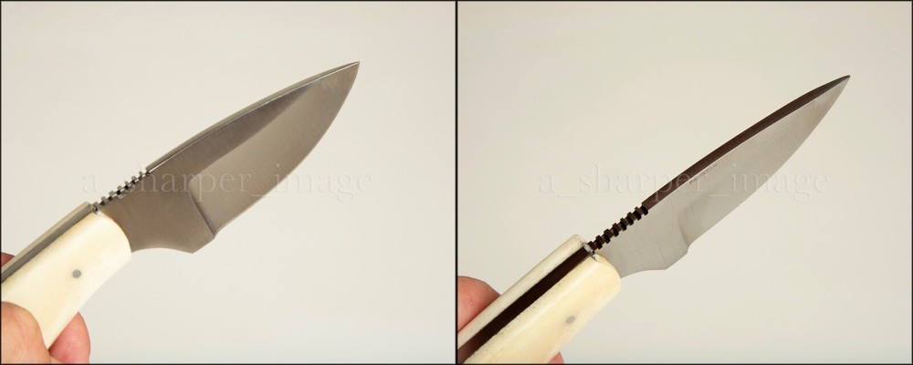7” Stainless Steel Skinner SHARP Camel Bone Handle + Leather Sheath Rugged