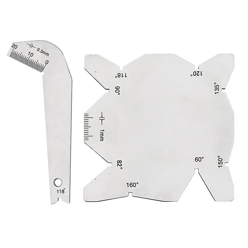 Rust Resistant Measuring Tools Stainless Steel Protractor Set (2 Piece)