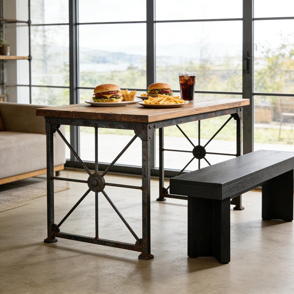 Triangular Foot Design Kitchen Table Bench,Entryway Shoe Storage
