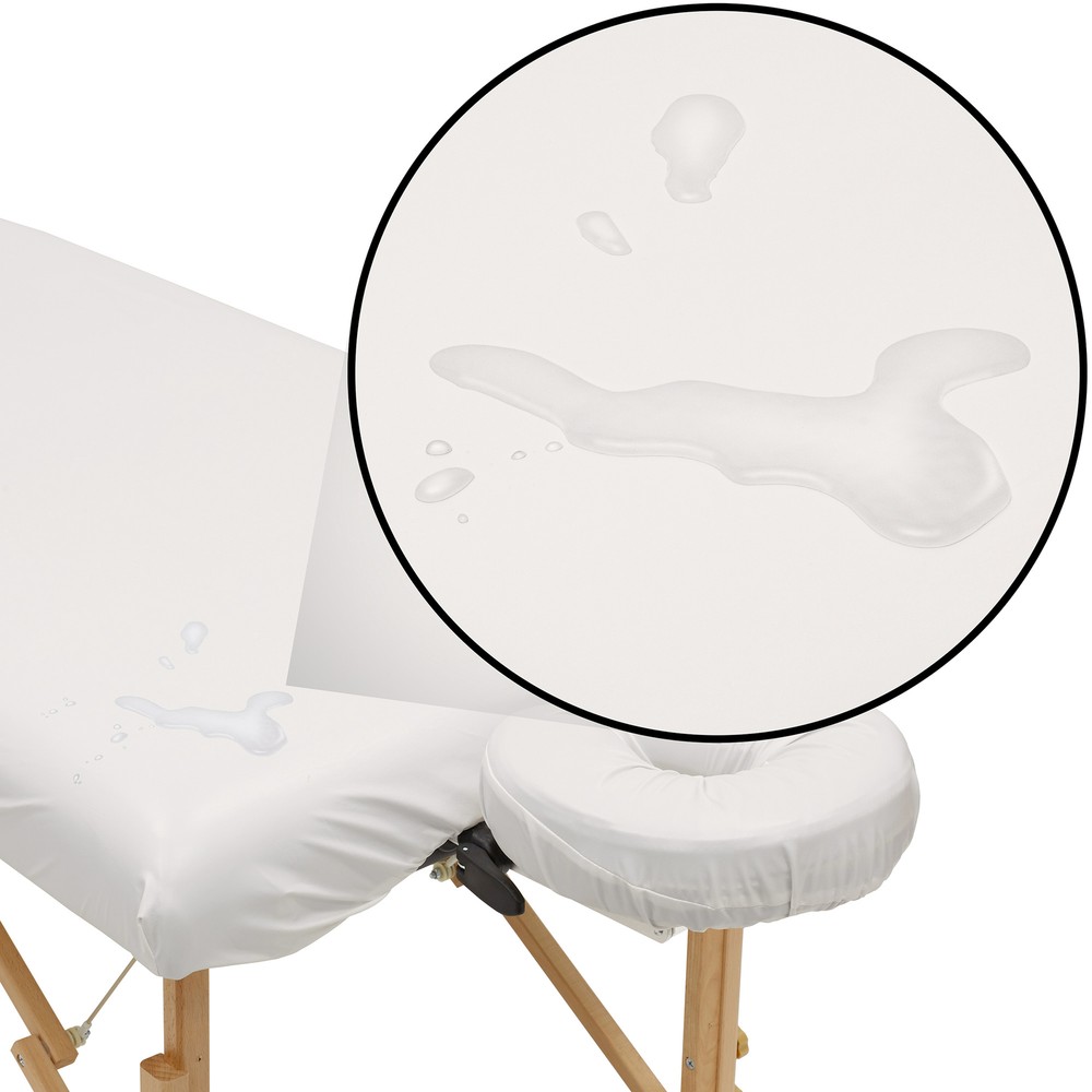 2pc Waterproof Massage Table Cover Set - Fitted Sheet and Face Cradle