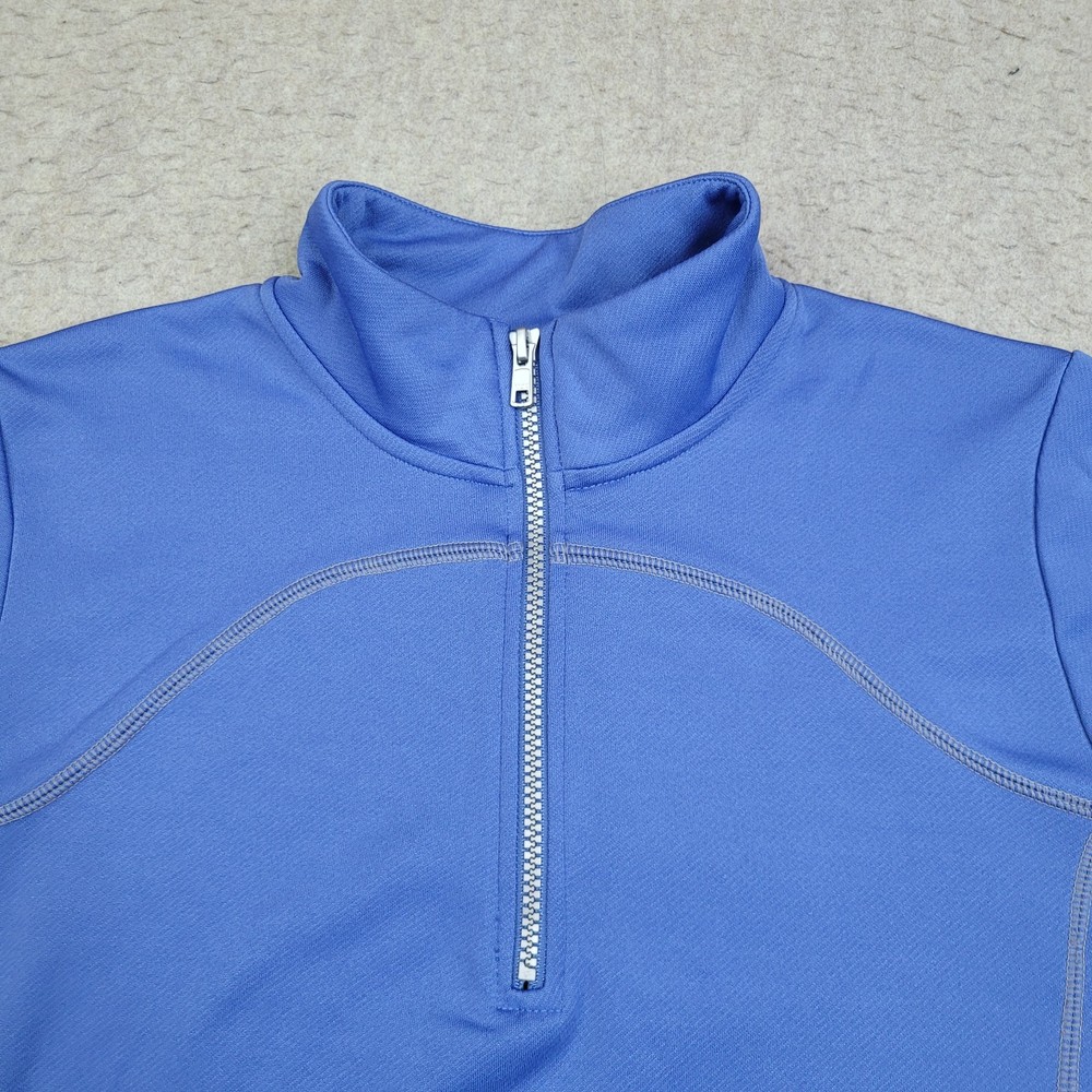 Clique 1/4 Zip Pullover Jacket Mens Medium Blue Mock Neck Golf Performance