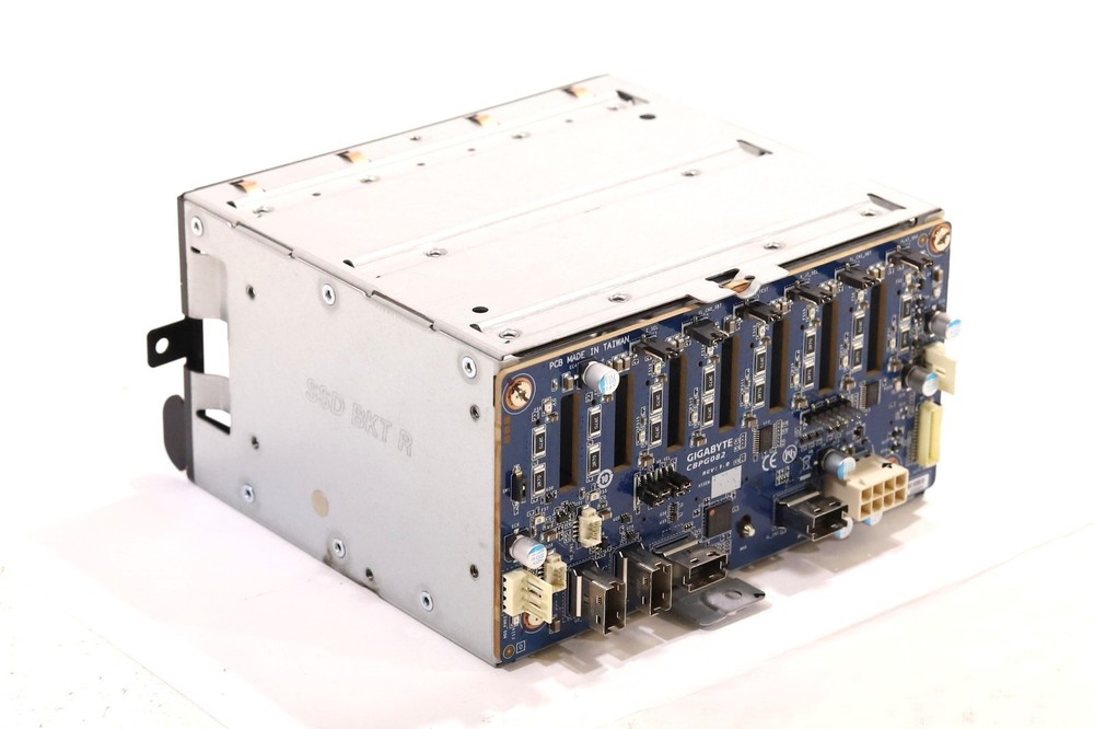 Gigabyte CBPG082 8-Bay Hard Drive Backplane Board With Cage Tested Working