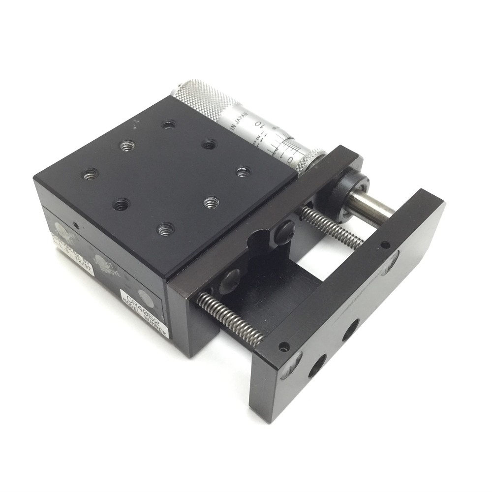 Parker CR4052 Cross Roller Linear Positioning Stage, With Mitutoyo Micrometer