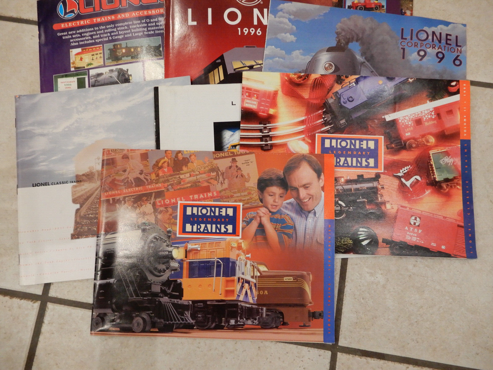 LIONEL 1990 - 1998 Catalogs 17 Different Catalogs